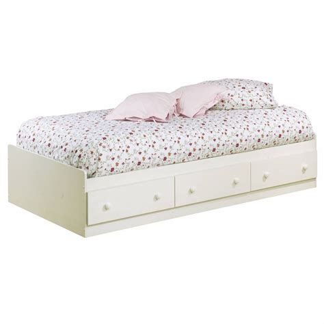 Twin Xl Platform Bed With Storage White Lane - Atlantic Furniture ...