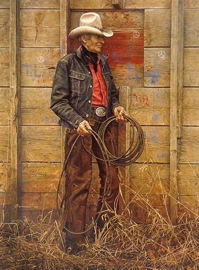 James Bama - Slim Warren, the Old Cowboy | Renjeau Art Galleries