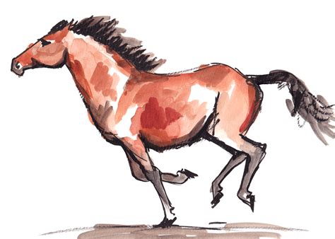 Running Horses Drawing at GetDrawings | Free download