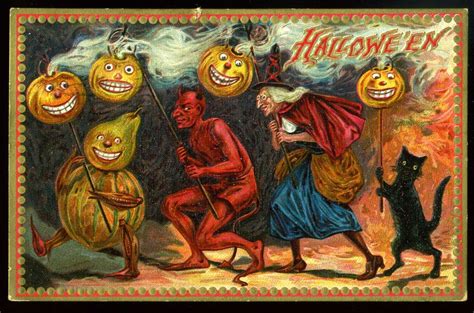Vintage Halloween Collector: 31 Vintage Halloween Postcards #28