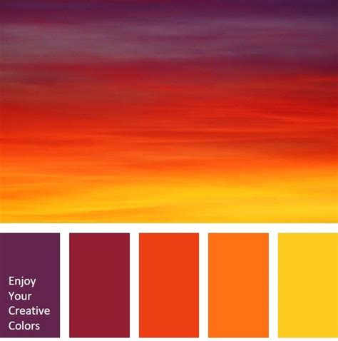 Color Palette #0079 | Sunset color palette, Orange color palettes, Seeds color palette