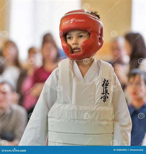 Competition on Kyokushinkai Karate. Editorial Stock Image - Image of conflict, training: 46886084