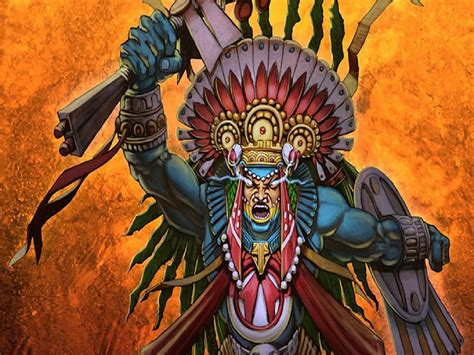 Download A daring Aztec Warrior dressed in ancient garb Wallpaper ...