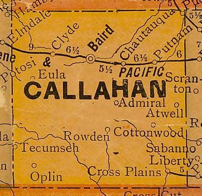 Callahan County, Texas.