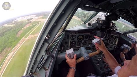 Yakovlev Yak-40 RARE Cockpit Takeoff from Minsk for Merlintour Joyride! [AirClips] - YouTube