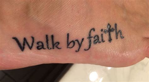 Walk by Faith tattoo | Faith tattoo, Tattoos, Tattoo quotes