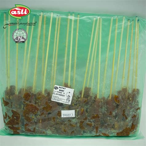 Frozen Beef Satay (50 Sticks/pkt) - Order Halal Satay Online Singapore ...