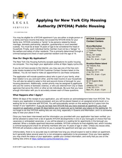 19 nycha housing application pdf - Free to Edit, Download & Print | CocoDoc