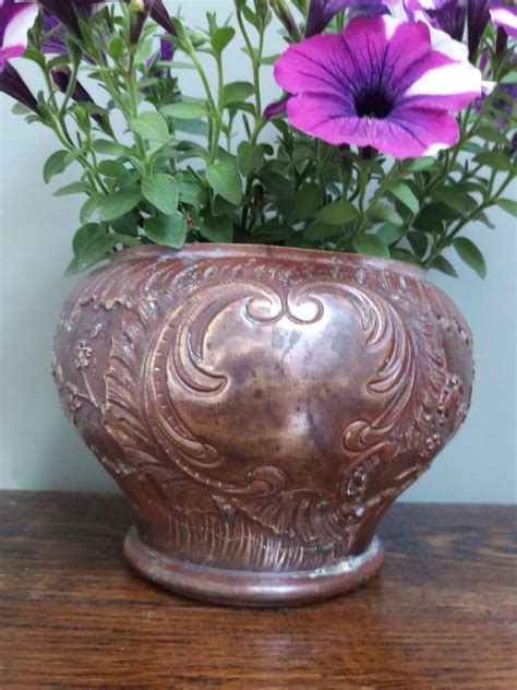 Art Nouveau Brass Planter Antique French Flower Pot Planter | Etsy