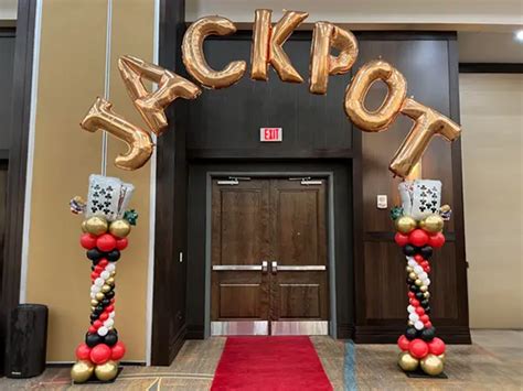 Casino Themed Balloon Decor