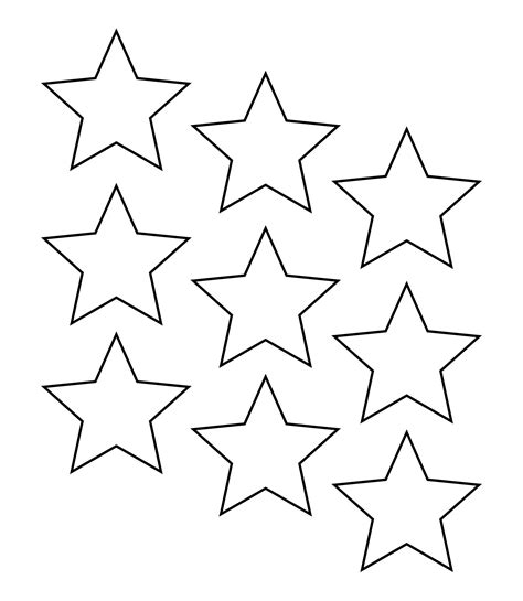 Free Printable Stars To Cut Out