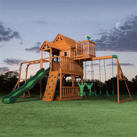 Skyfort All Cedar Swing Set | tiandemk.mk