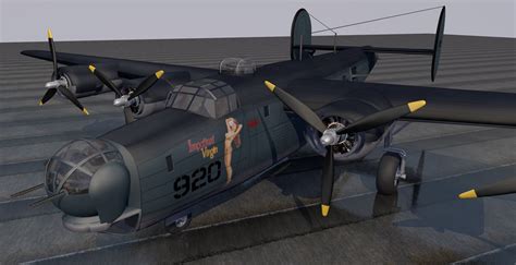 Consolidated PB4Y-1 Liberator 3D model | CGTrader