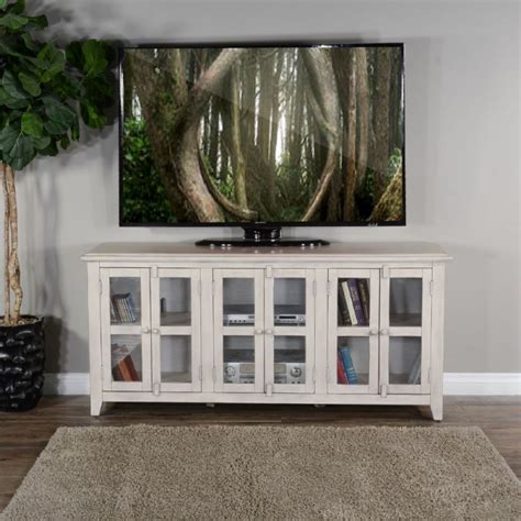 Sunny Designs - 70" TV Console in White - 3628MW-70