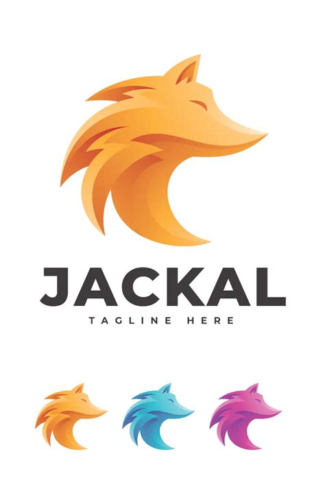 Jackal - Logo Template AI, EPS Jackal, Grayscale, Logo Templates ...