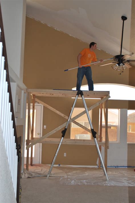 Two Crafty Housewives: How we are painting our vaulted ceiling