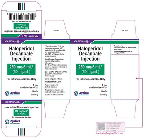 Haloperidol Decanoate Injection - FDA prescribing information, side ...