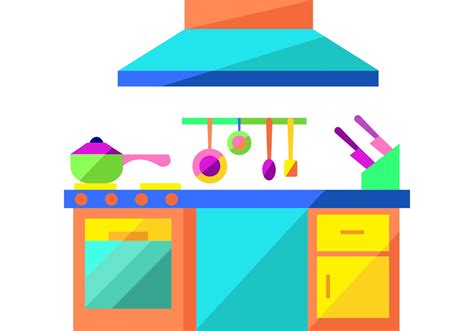 Modern Kitchen Vector - Download Free Vector Art, Stock Graphics & Images