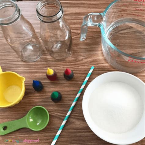 Rainbow In A Jar Science Experiment - Primary Playground