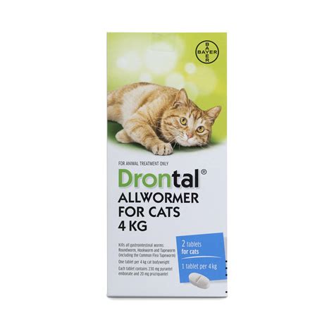 Drontal Cat All Wormer 4kg - Drontal Worm Treatment : Cat : The Pet Centre