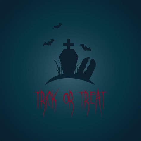 Halloween silhouette graveyard. Trick or treat background. 13509156 Vector Art at Vecteezy