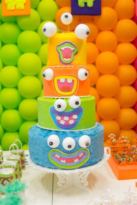 64 best images about Monster Cakes on Pinterest | Smash cakes, Party cakes and Monster cakes