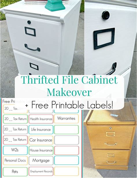 Labels for Filing Cabinets 2021 | Filing cabinet, File cabinet makeover, Cabinet makeover