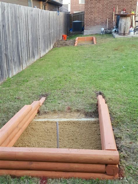 Horseshoe pit ideas | Horseshoe pit, Horseshoe pit dimensions, Backyard