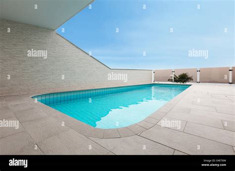 beautiful new apartment building, outdoor, pool view Stock Photo - Alamy