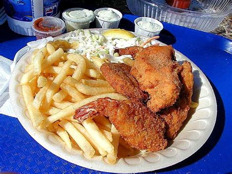 Free picture: french, fries, shrimp, crab, cakes, fish, tartar