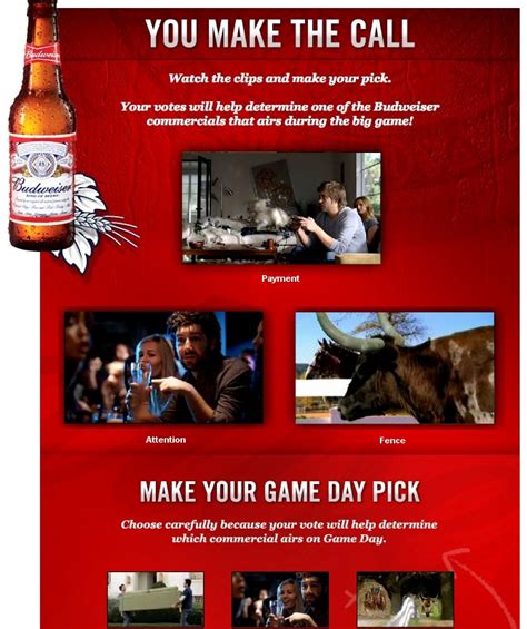 Budweiser’s Facebook Fans Determine Super Bowl XLIV Ads – POPSOP