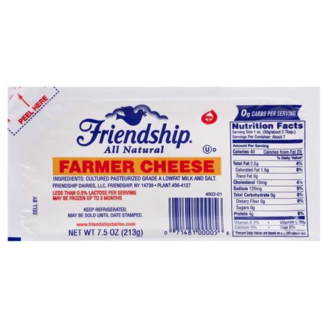 Friendship Kosher Farmer Cheese - Shop Cheese at H-E-B