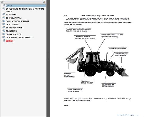 Case 580K Phase 3 Backhoe Loader Service & Parts PDF