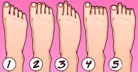 Il existe 5 types de pieds : chacun indiquant un type de personnalité ...