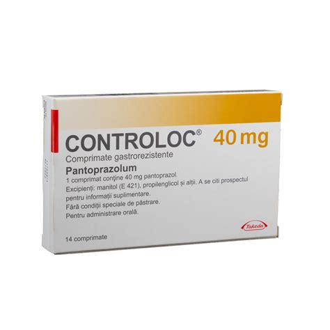 Controloc 40mg comp. gastrorez. N14 в наличии купить от felicia.md ...