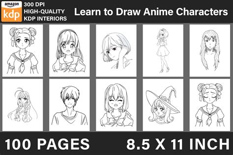 Learn to Draw Anime Characters Graphic by BreakingDots · Creative Fabrica