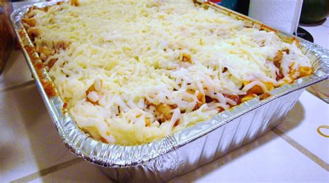 We CATER ~ Baked Mostaccioli with Seasoned Ricotta Cheese & Mozzarella | Italian recipes ...