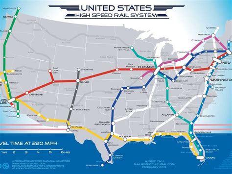 Map Of American High Speed Rail Network - Business Insider