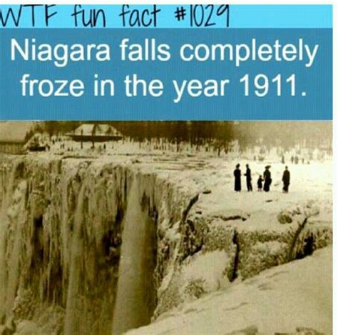 Frozen Niagara Falls | Niagara falls facts, Niagara falls frozen, Wtf fun facts