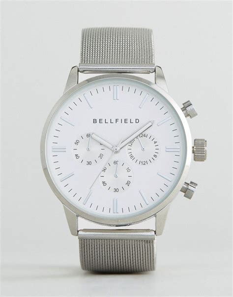 BELLFIELD DIAL WATCH WITH SILVER STRAP - SILVER. #bellfield # Asos ...