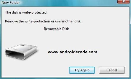 How to Disable Write Protection from USB