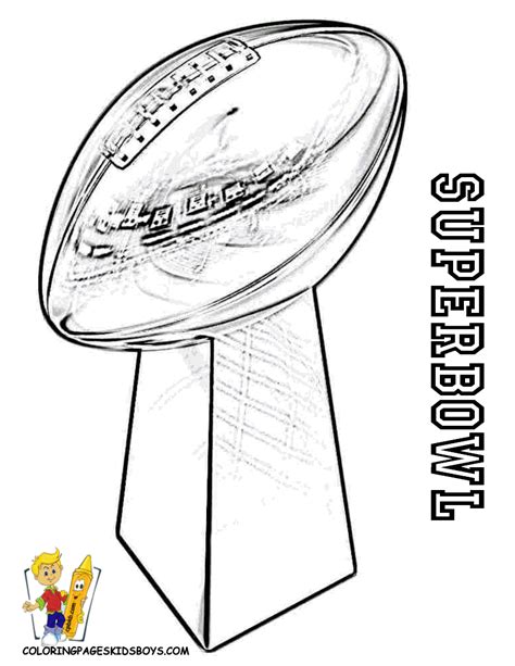 superbowl trophy coloring pages | super bowl party | Pinterest