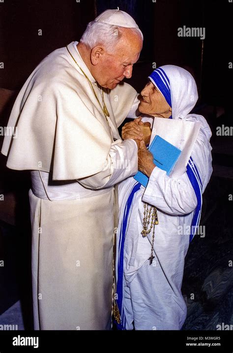 Mother Teresa And Pope John Paul Ii