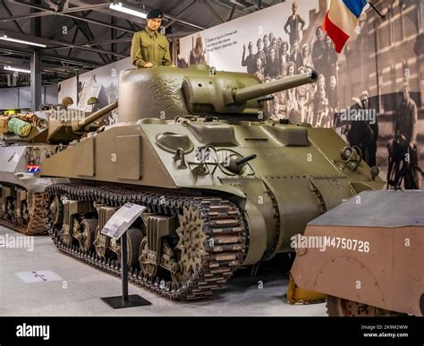 American M4 Sherman tank Stock Photo - Alamy