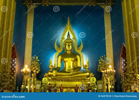 Buddha in Church at Wat Benchamabophit Stock Photo - Image of chinnarat, buddhist: 24479518