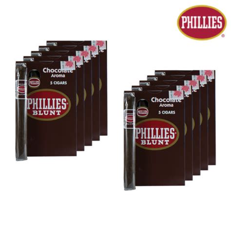 PHILLIES BLUNTS – 5X10 PACKS – CHOCOLATE FLAVOR – Green Stack Supply