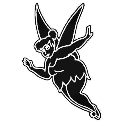 Tinkerbell Black and White Logo - LogoDix