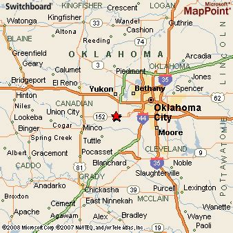 Where is Mustang, Oklahoma? see area map & more