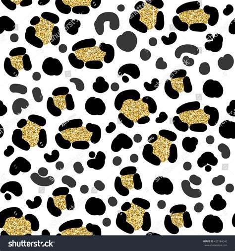 Vector Seamless Pattern Leopard Spots Golden Stock Vector (Royalty Free ...