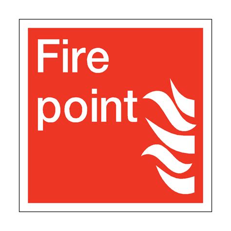 Fire Point Square Sign | PVC Safety Signs